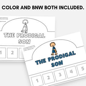 The Prodigal Son Bible Crown, Printable Faith Sequencing Headband ...