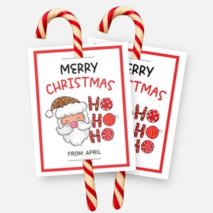 Candy Cane Holder, Printable Candy Cane Gram, Christmas Candy Cane Tags, Holiday Party Favor, Classroom Teacher Gift, Stocking Stuffer