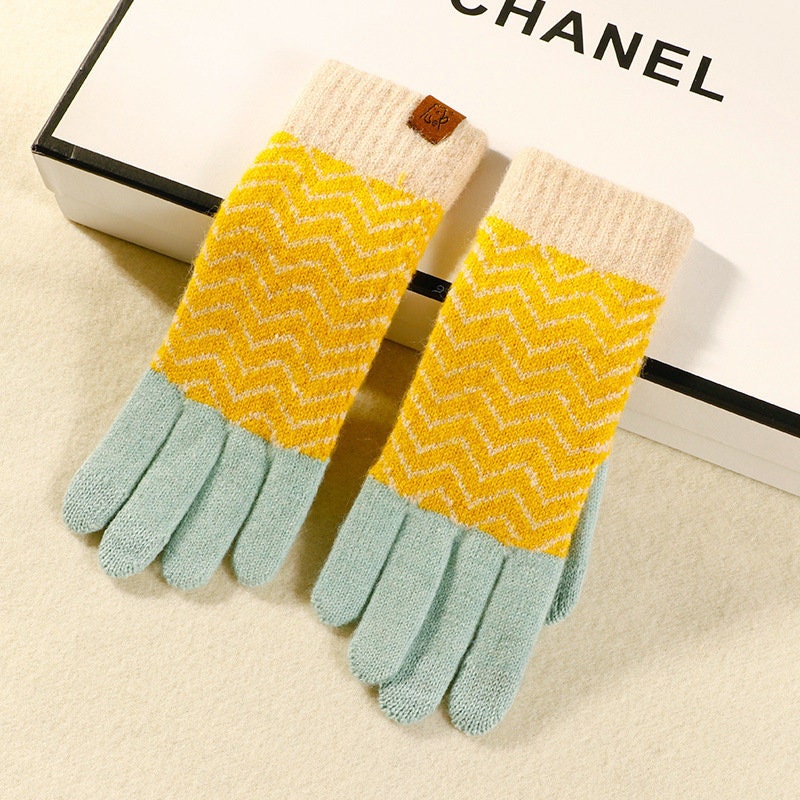 Winter Knitted Touchscreen Gloves, Thermal Gloves, Texting Gloves, Warm