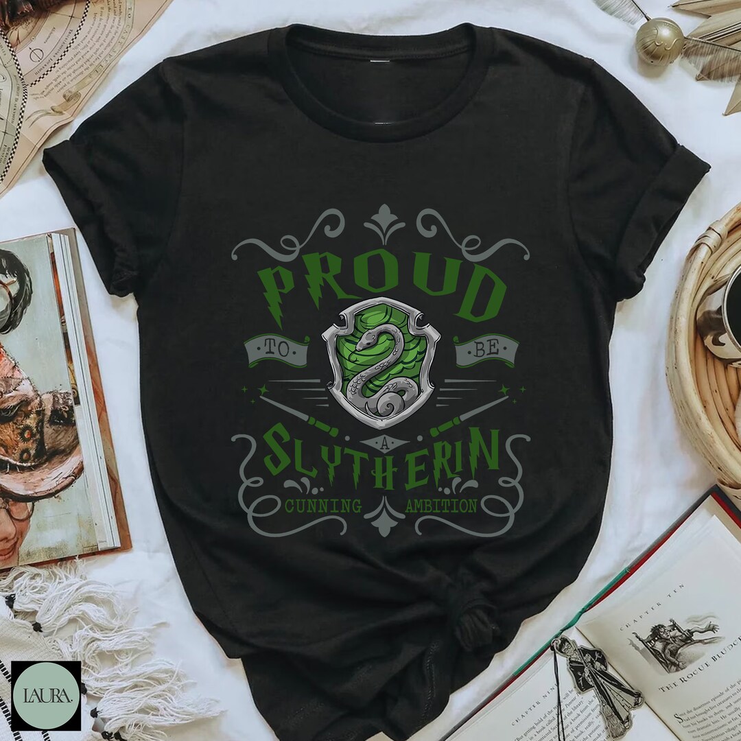Wizard House Slytherin Shirt, Wizard School House Shirt, HP Universal