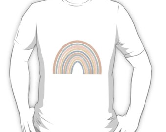 Boho style Rainbow Digital Print, Download JPEG