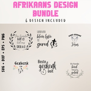 Afrikaans cut files | Afrikaans Geloof | Afrikaans Christian Baby Designs | South Africa | Suid Afrika | Geskenk van bo | Svg Eps Dxf Png