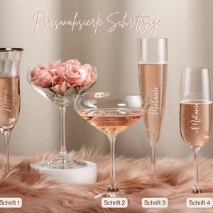 Personalized stickers with name or desired text for your champagne glass or wine glass! Special gift for your wedding!