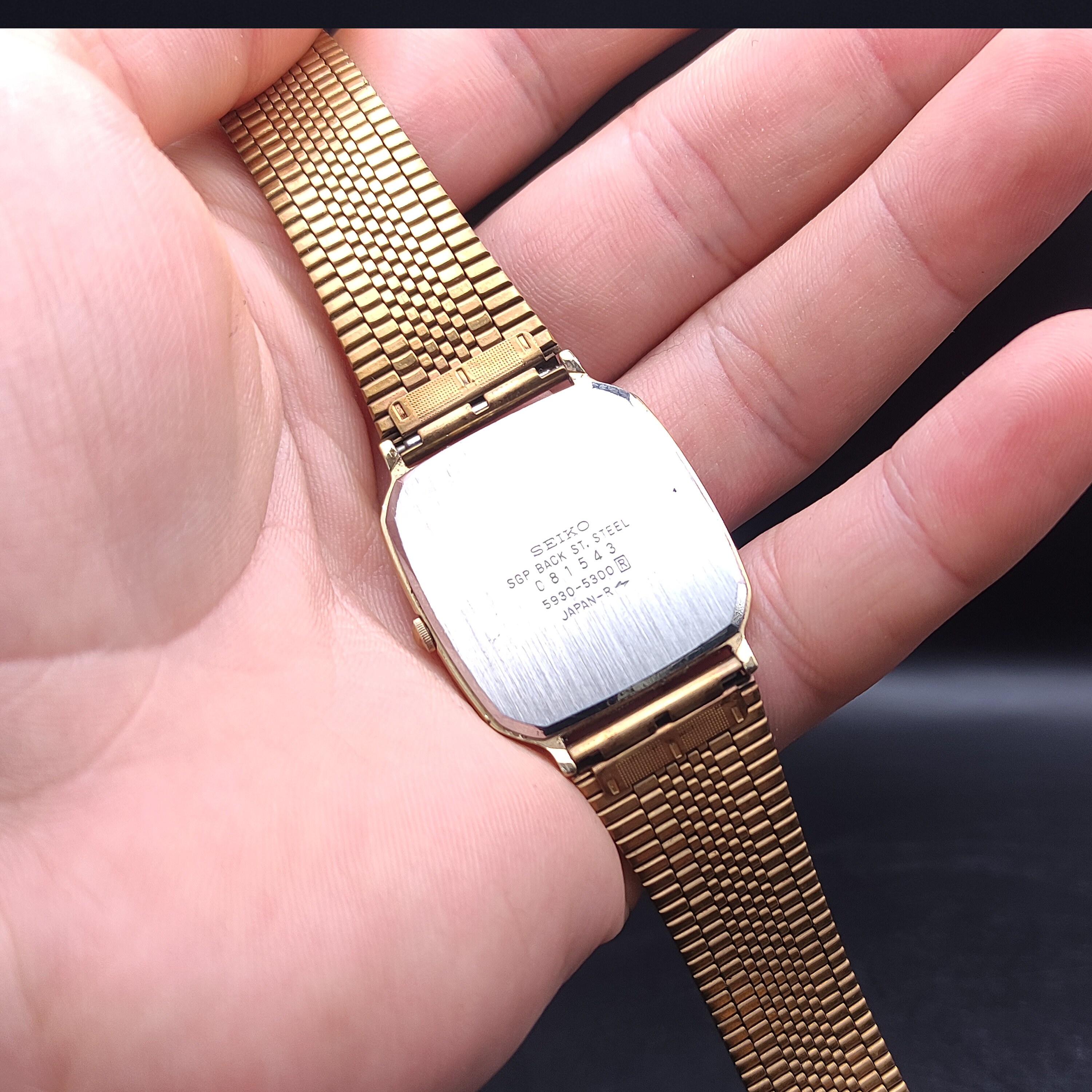 Seiko Quartz Gold Plated 1980's Vintage Wrist Watch 5930-5300 - Etsy