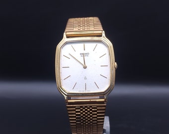 Seiko Quartz Gold Plated 1980's Vintage Wrist Watch 5930-5300 - Etsy
