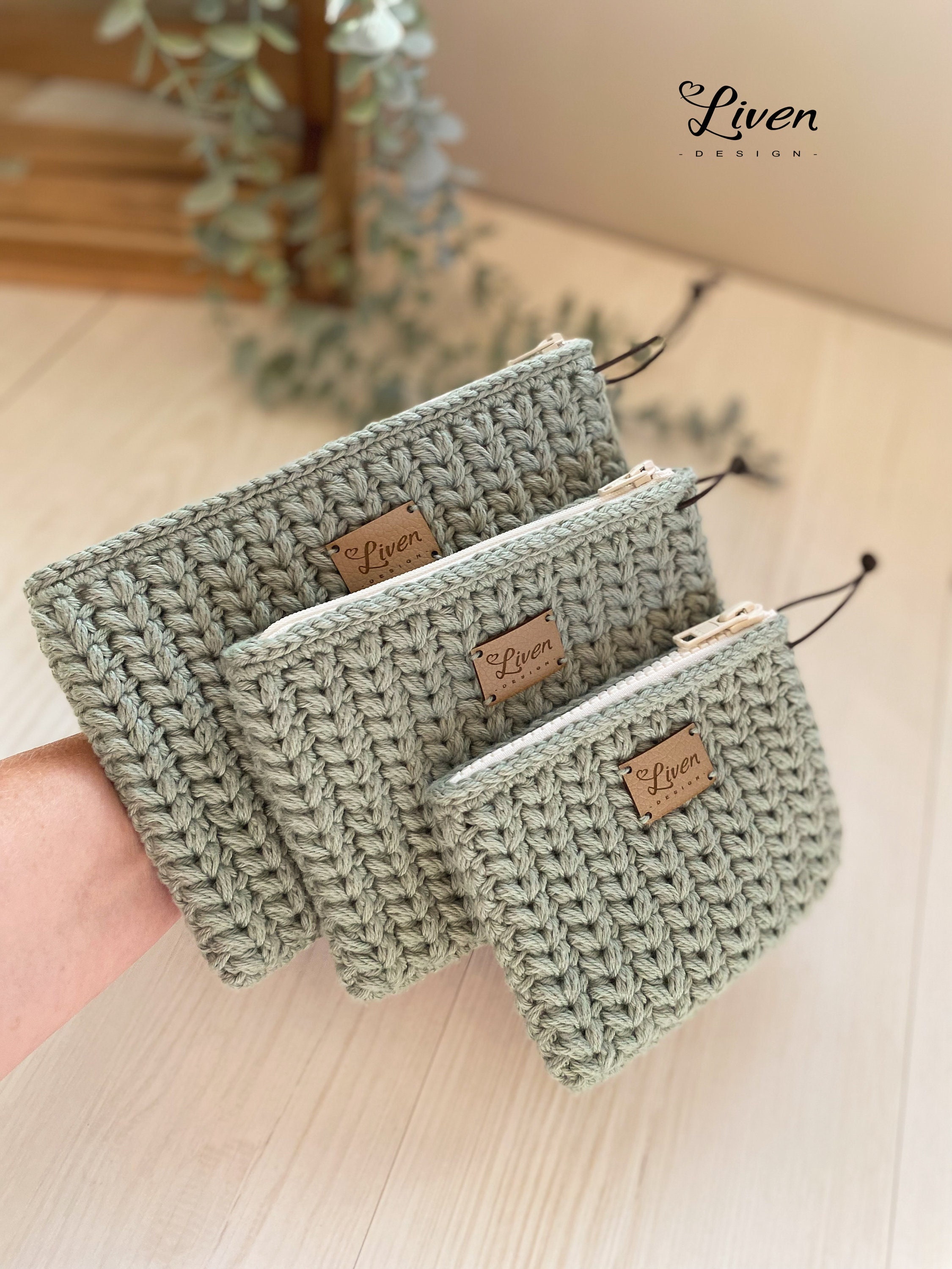 かぎ針編みポーチ - Etsy 日本