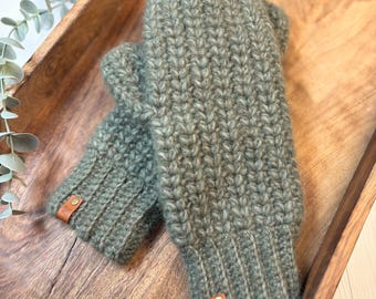 Patrón de crochet "Los mitones acogedores" - Descargar PDF