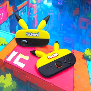 PikaCon | Nintendo Switch 2 Accessory | Joy-Con Controller Extension | Custom Name Tag