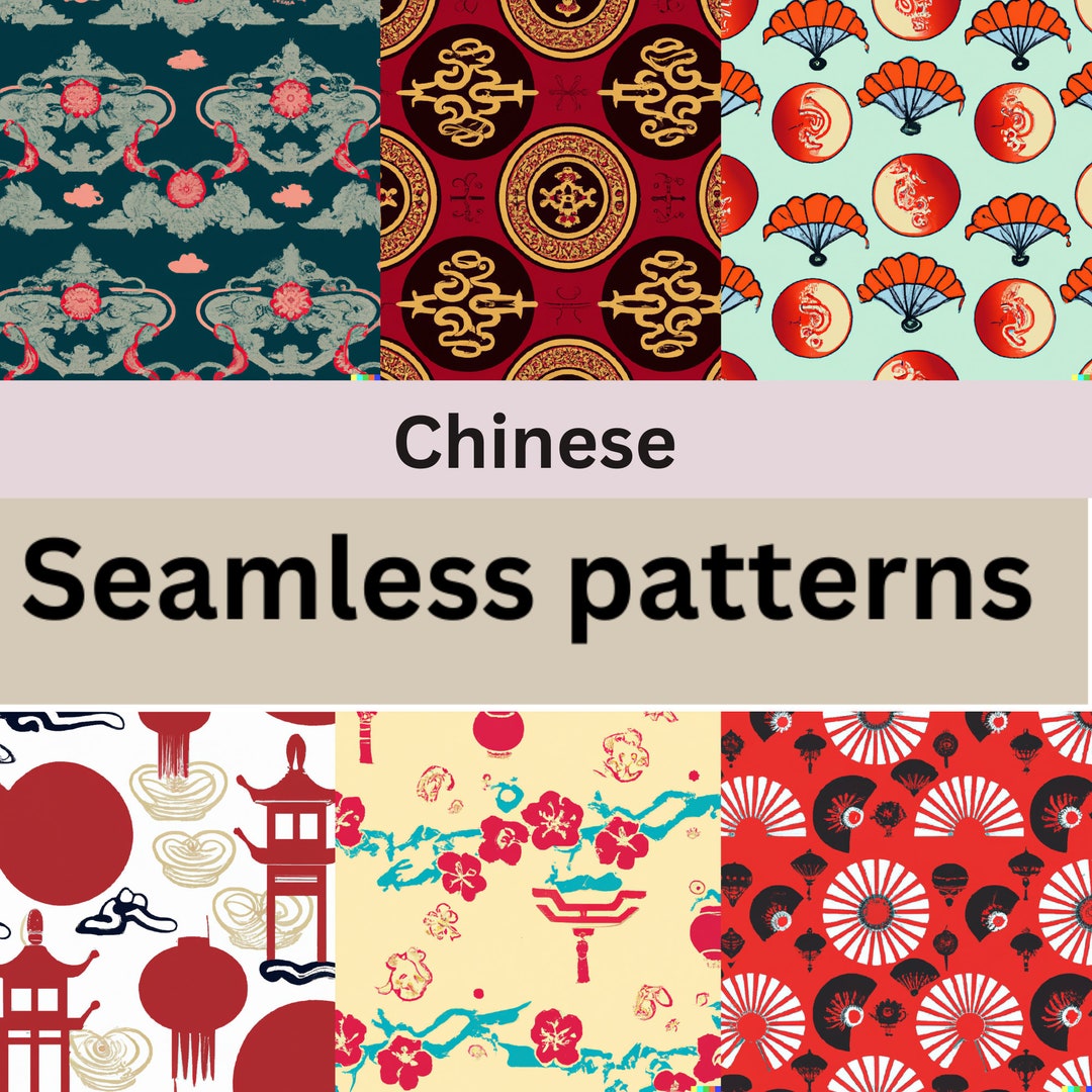 Seamless Chinese Pattern Png, Chinese Digital Paper, Seamless Patterns ...