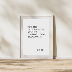 Intelligent wisdom by spiritual master Lao Tzu.