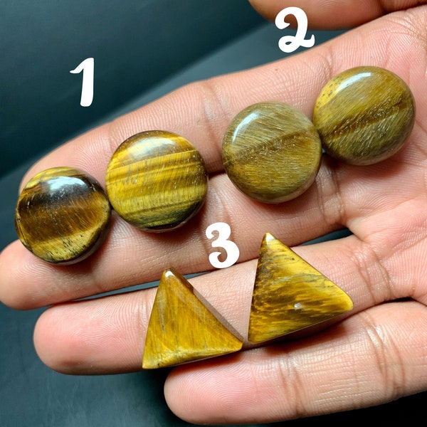 Wholesale Natural Tiger Eye Cabochons, Amazing Quality Handmade Gemstone, Tiger Eye cabochons Making For Jewelry Supply, Gift For Her