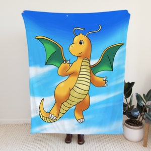Dragonite Blankets - Dragonite Gift, Dragonite Push Blanket & Dragonite Accessories