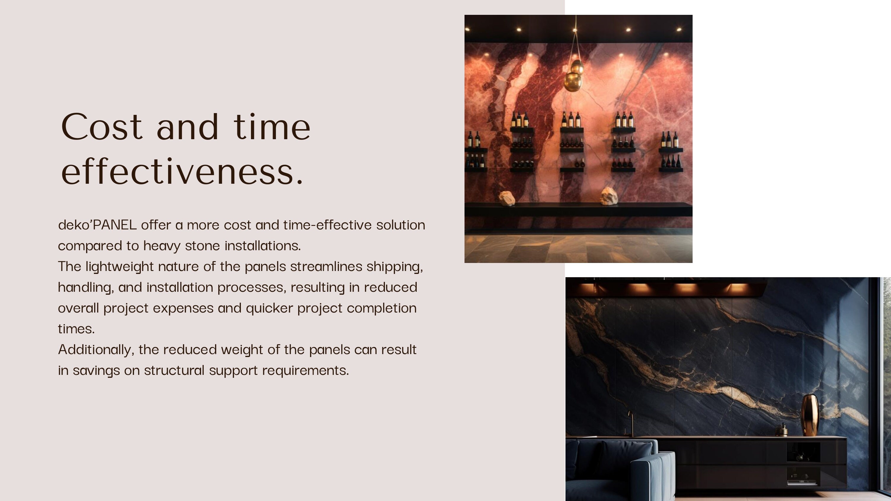 Curved Walls With Marble Seamlessly: Flexible Marble Effect Panels for ...