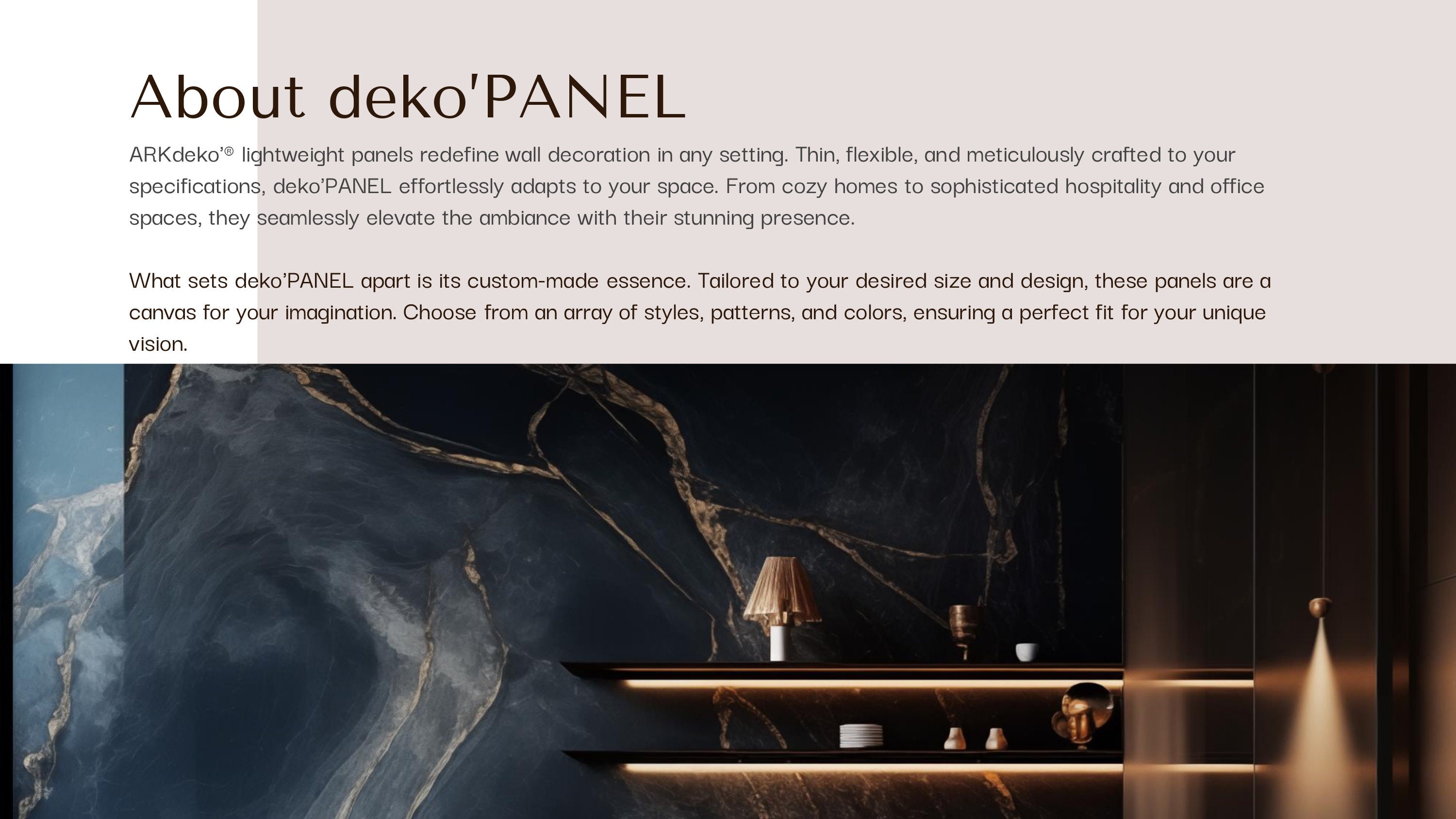 Curved Walls With Marble Seamlessly: Flexible Marble Effect Panels for ...
