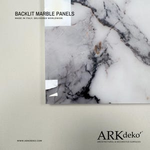 Backlit Marble Panel Sample: Translucent Faux Onyx & Quartz - Etsy