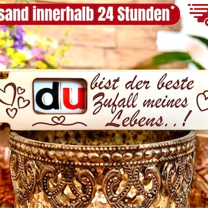 You are the best coincidence of my life - engraved gift box including Duplo chocolate bar small gift