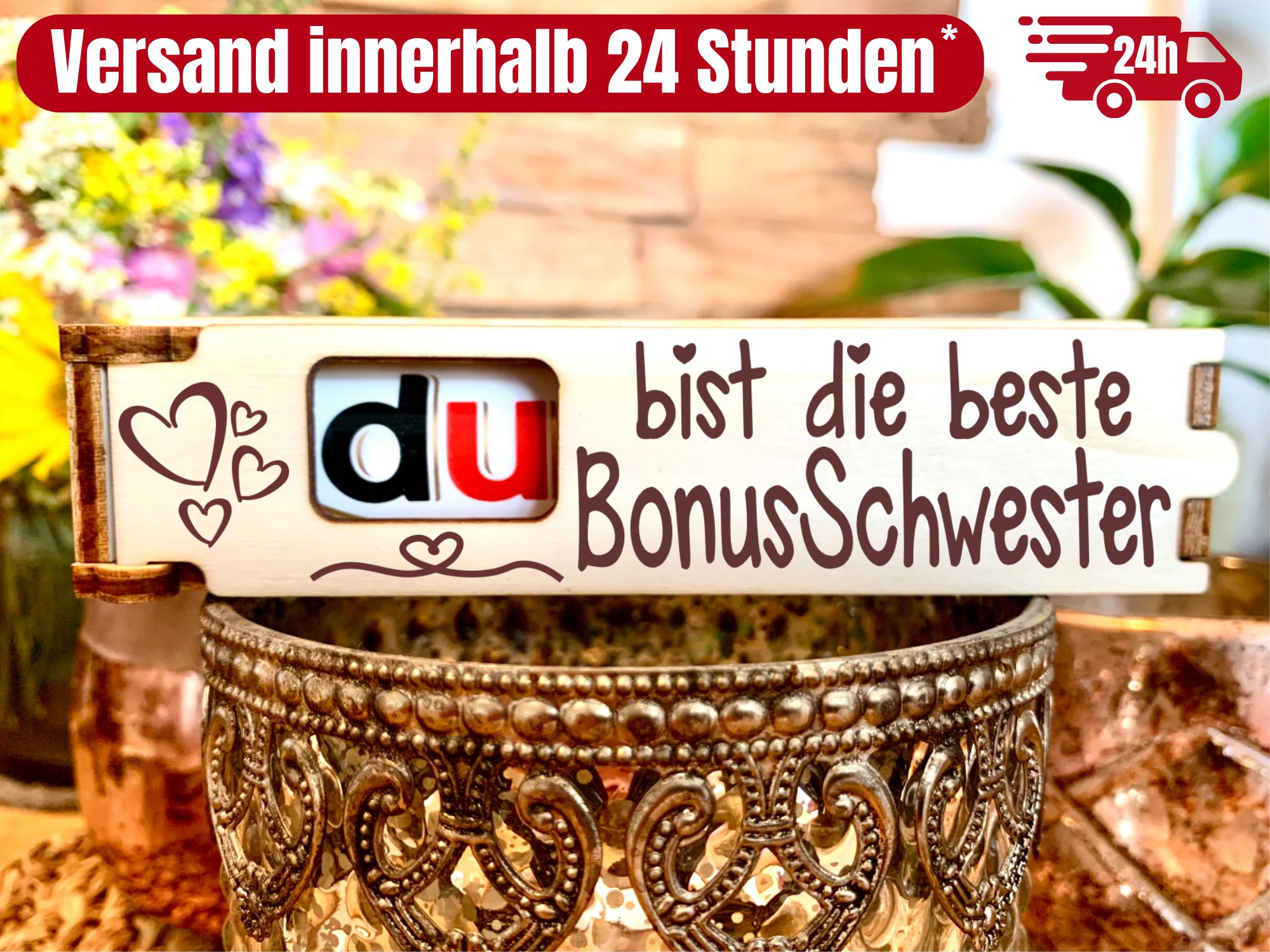 Bonus schwester geschenk - Etsy.de