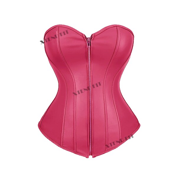 Faux Leather Black Corset Etsy UK