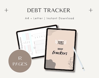 Debt Tracker | Printable Debt Payoff Planner & Budget Organizer | Debt Snowball And Payment Tracker