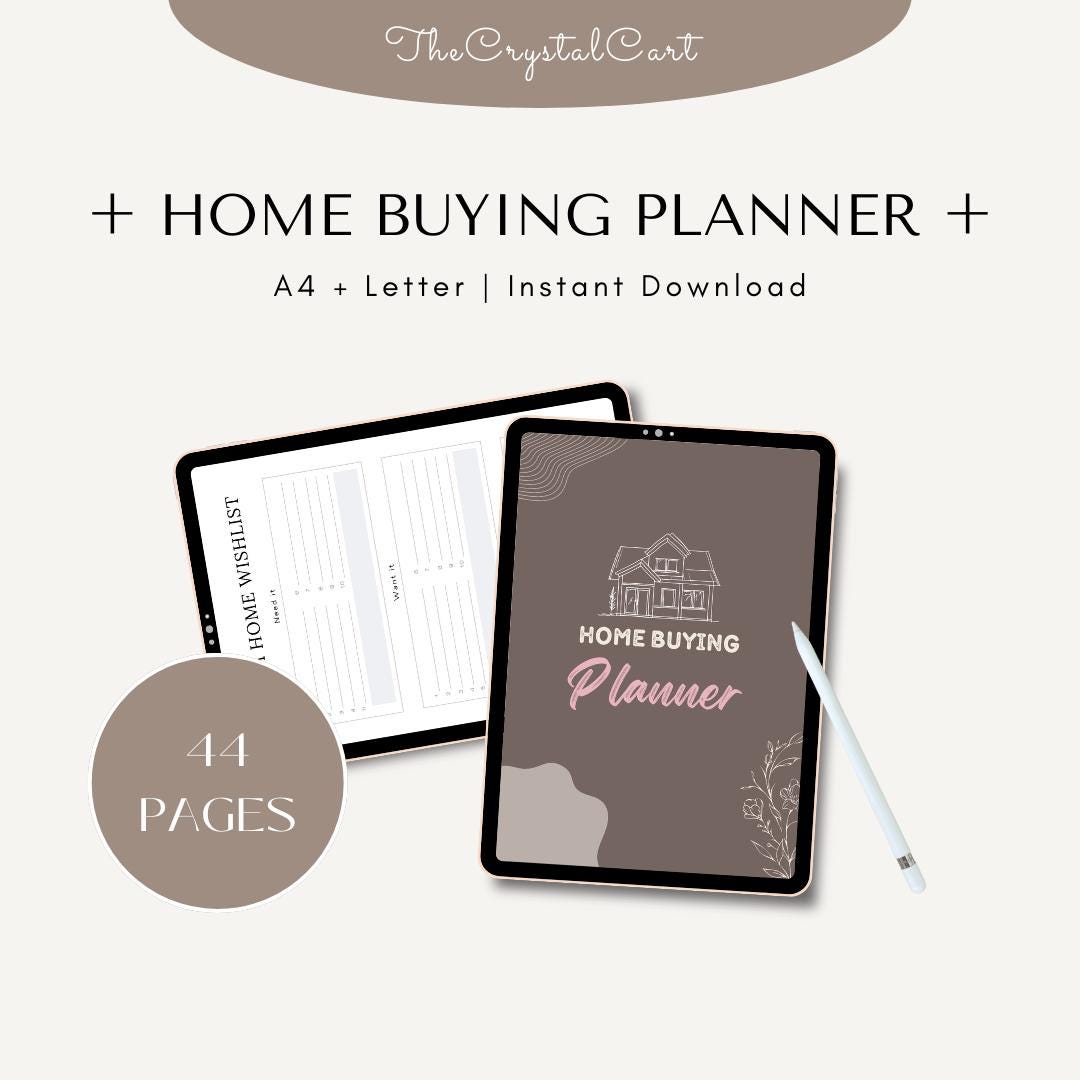 Home Buying Planner | Printable House Hunting Organizer & Mortgage ...