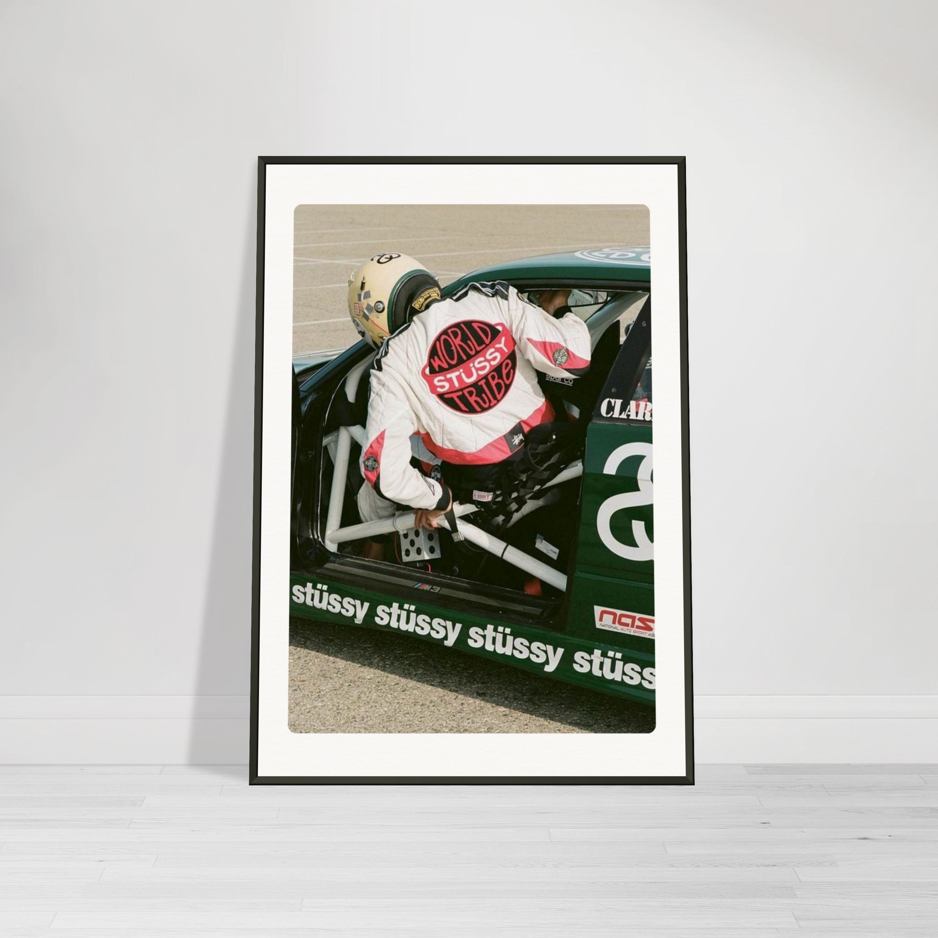 Stussy Racing Poster Vintage Art, Retro Car Wall Decor, Hypebeast Gift for  Him, Rally Cars Print