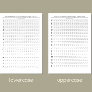 Cute Cursive Printable Handwriting Practice Sheet for All Ages - Etsy