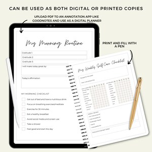 Self Care Routine Worksheet.pdf Self Care Worksheet PDF, Self-care Planner With Ideas, Routines ...
