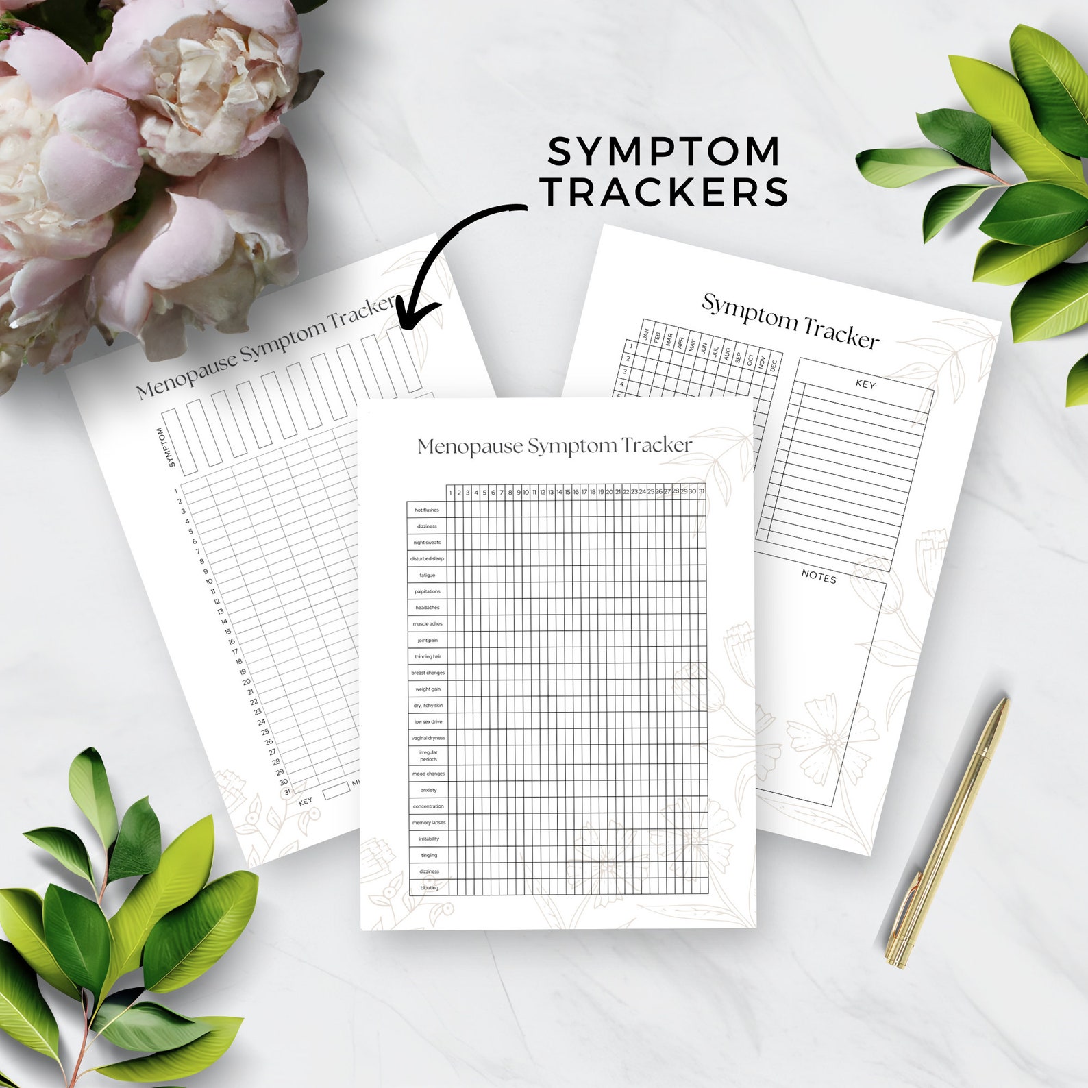 Health Trackers for Menopause, Symptoms and Sleep Log, Mood and ...