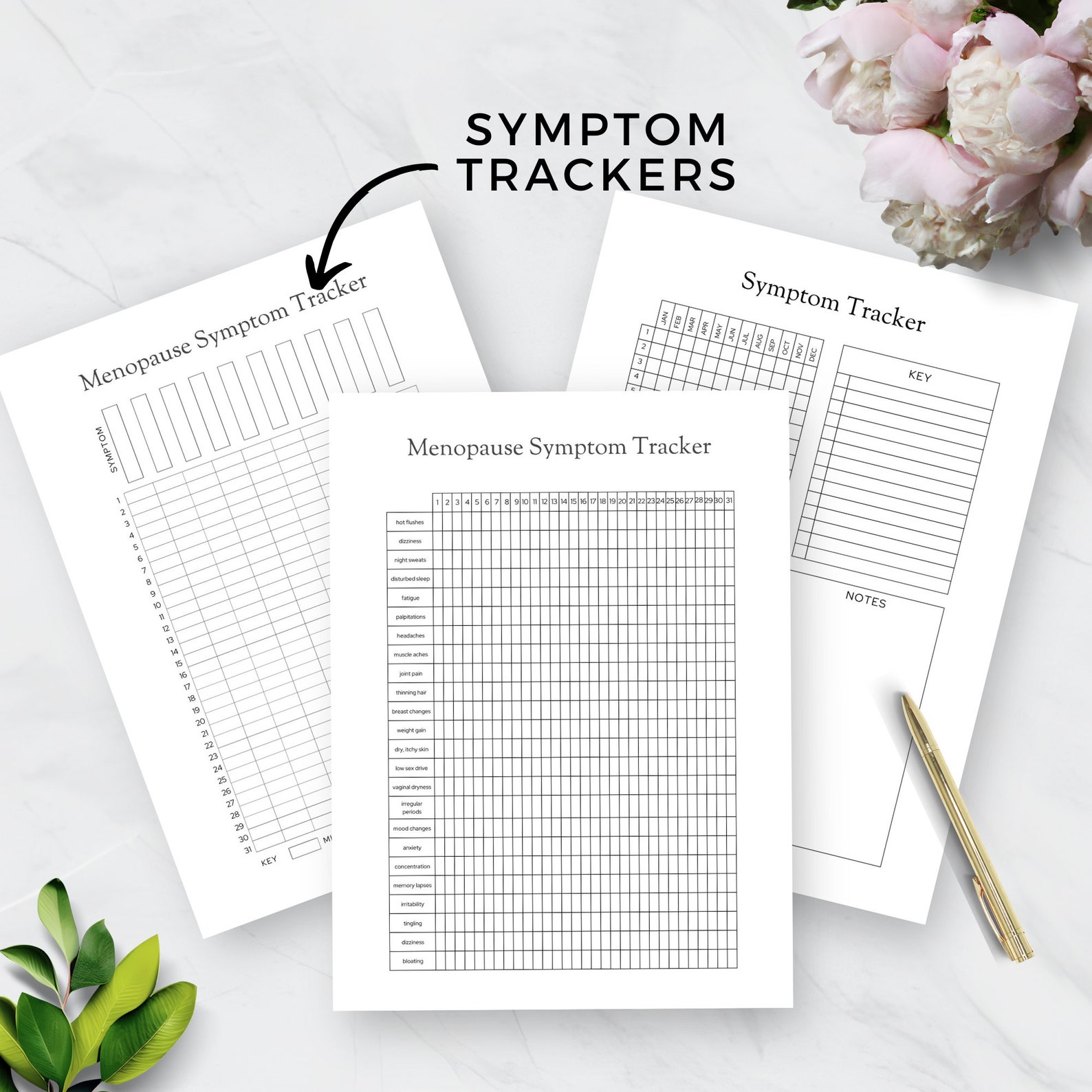 Health Trackers for Menopause, Symptoms & Sleep Log, Mood and Gratitude ...
