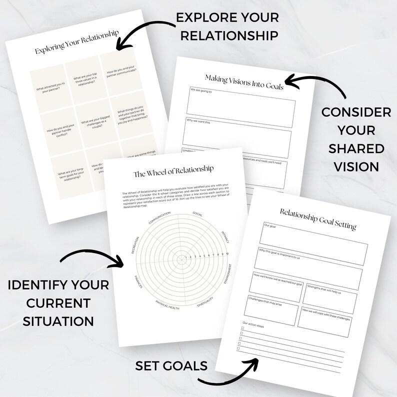 Couples Planner, Relationship Goals Journal, Date Night Activity ...