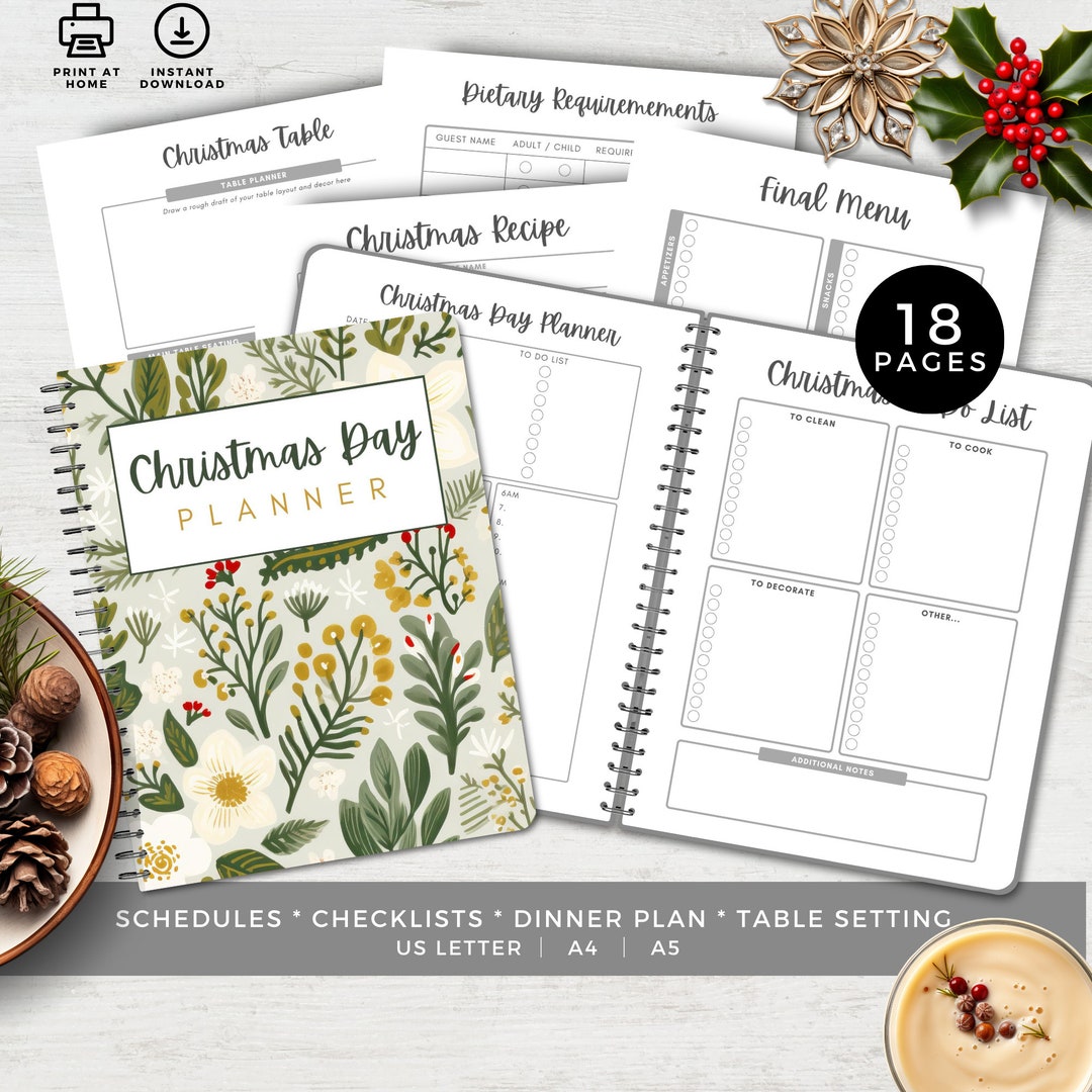christmas-day-menu-planner-xmas-schedule-and-checklists-etsy