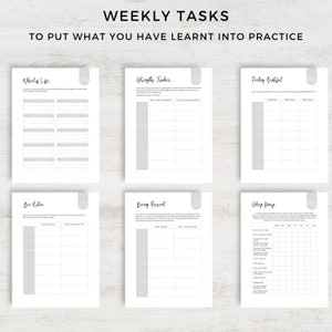 Printable Positive Mindset Journal, Menopause Workbook, Self Care ...