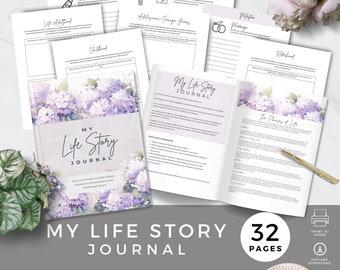 Legacy Journal Mom, My Life Story Journal für Frauen, geführte Journal-Eingabeaufforderungen für die Erinnerung, Großeltern-Andenken, Familiengeschichte