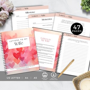 Lettere a mia moglie, Diario di coppia con suggerimenti, Regalo di carta per l'anniversario di matrimonio, Attività serale con appuntamento, Comunicazione matrimoniale, HT1