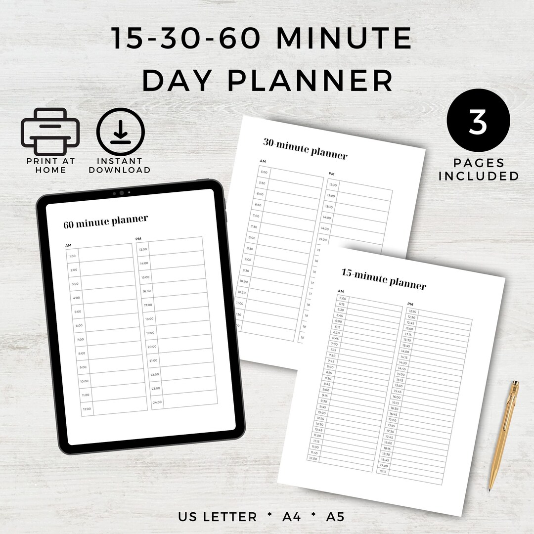 30 Minute Day Planner 30 Minute Day Planner