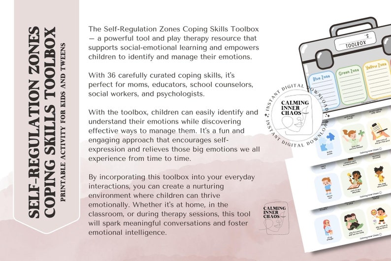 Zones Regulation Toolbox Zones Kids Coping Skills Toolbox Play Therapy
