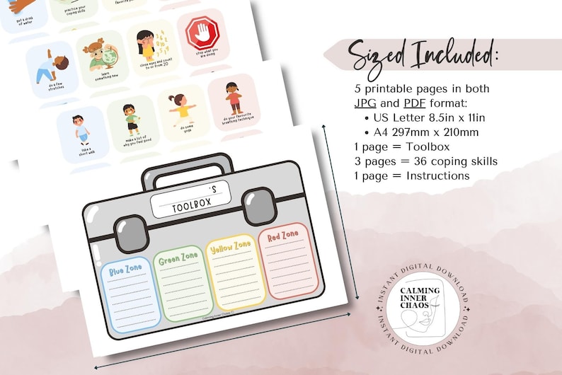 Zones Regulation Toolbox Zones Kids Coping Skills Toolbox Play Therapy