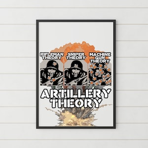 Artillerie Theorie Wandkunst - Militär Humor Drucke - Veteran Geschenke - Lustiges Militär Geschenk - Kunst für Veteran - FIG 11