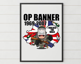 Operation Banner Print, British Veteran Military Wall Art