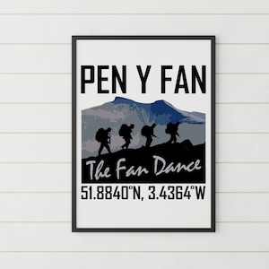 The Fan Dance Wandkunst, Pen y Fan, Militär Wandkunst, PEN Y FAN, Streitkräfte Wandkunst, Veteran Kunst