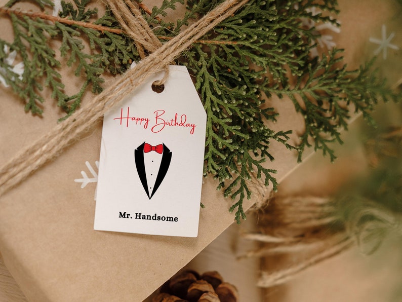 Happy Birthday for Him Printable Gift Tag 1.5x2.5 2x3.5 - Etsy