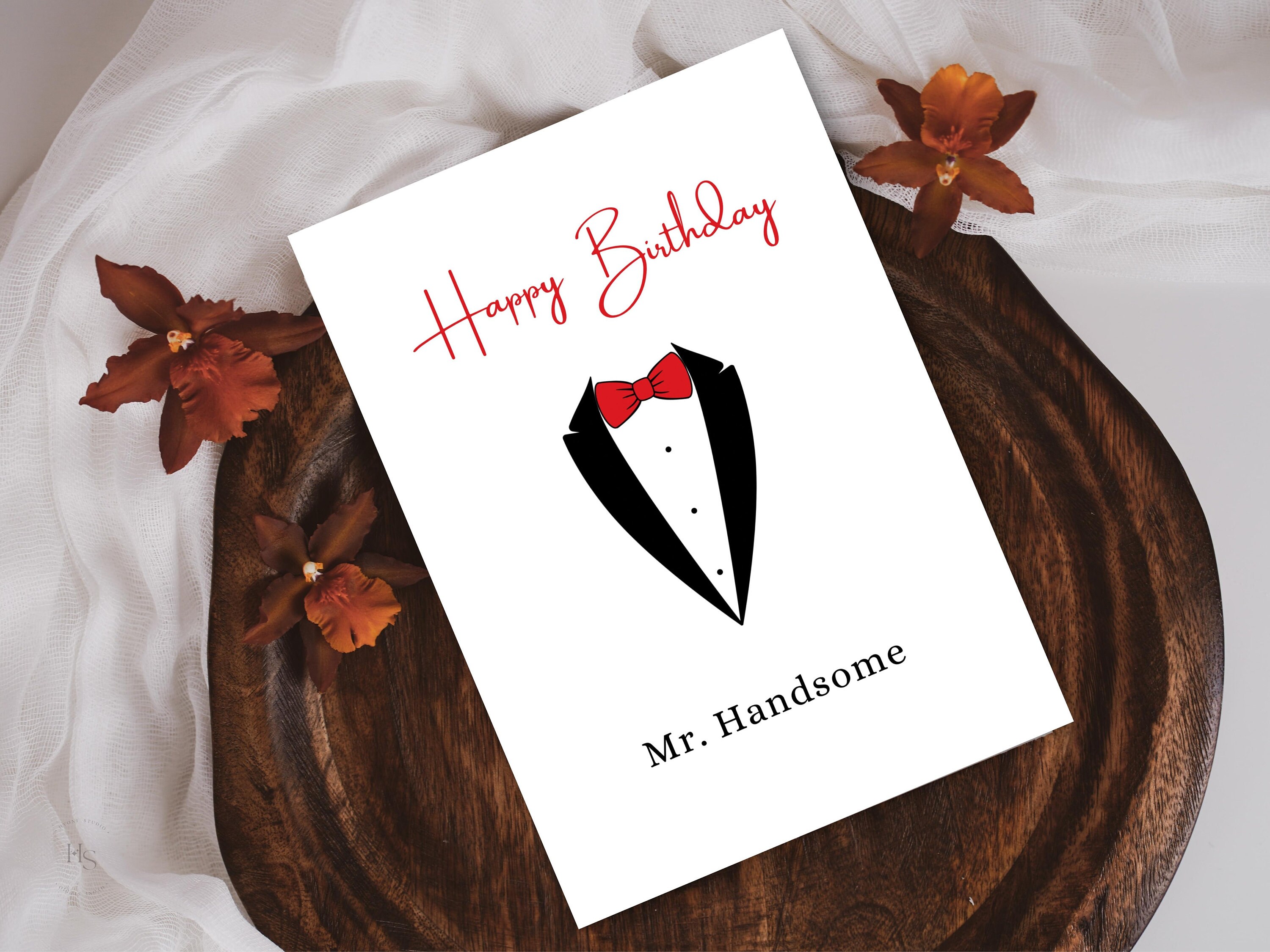 Happy Birthday for Him Printable Card | Mr.handsome | 4.25x5.5, 5x7 ...