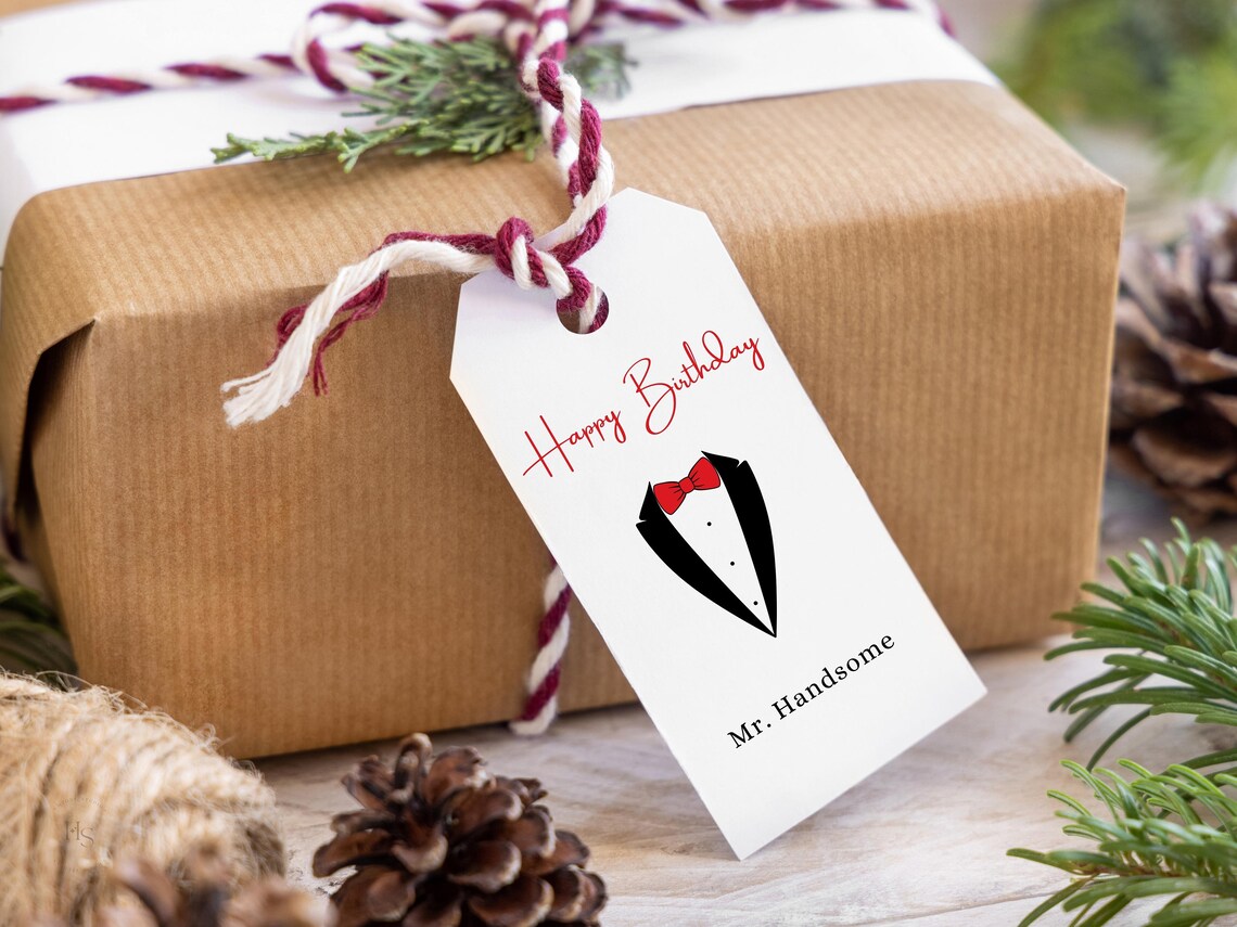 Happy Birthday for Him Printable Gift Tag 1.5x2.5 2x3.5 - Etsy