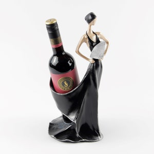 Wine holder | Wine bottle holder | Lady in Black | Wine bottle holder | Wine lovers | Red Wine Bottle Rack | Red Wine Bottle Cage