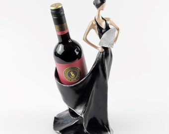 Wine rack | Wine bottle holder | Lady in Black | Wine bottle holder | Wine lover | Red wine bottle stand | Red wine bottle holder
