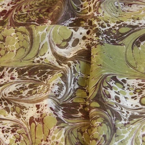 Silk scarf handmade | Silk scarf | Women | Brown-green| Elegant & Luxurious | Ebruli | 100% silk | Unique designer scarf