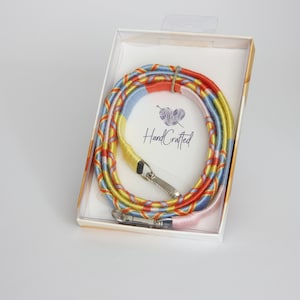 chaîne de téléphonie mobile | Sangle de téléphone portable | Bleu-Orange-Jaune | Fait à la main | lanière de téléphone portable | Sangle universelle pour tous les smartphones | Iphone | Samsung Galaxy