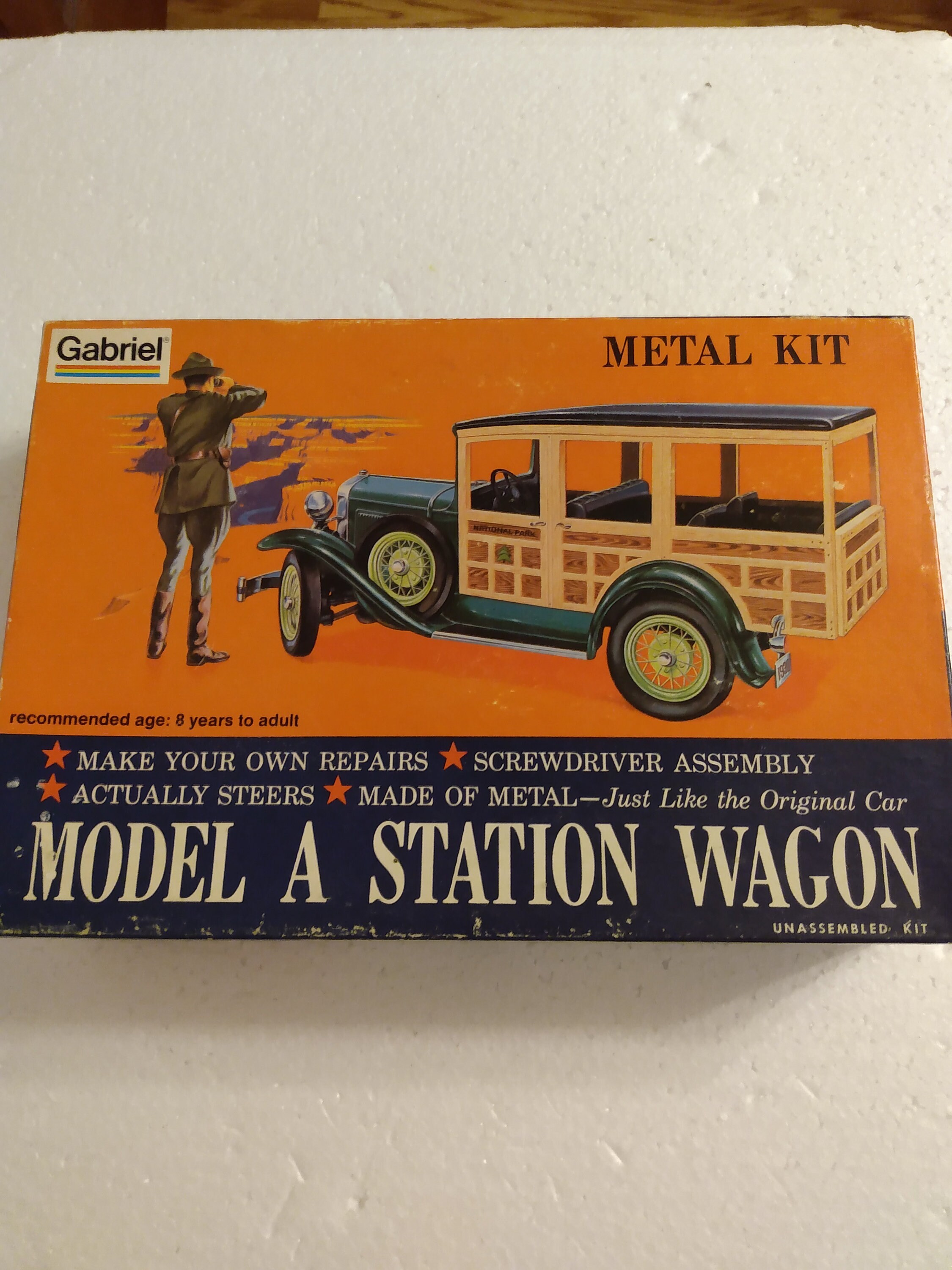 Gabriel Metal No. 4855 Ford Model A Pickup Truck 1:22 Scale Model Truck Kit