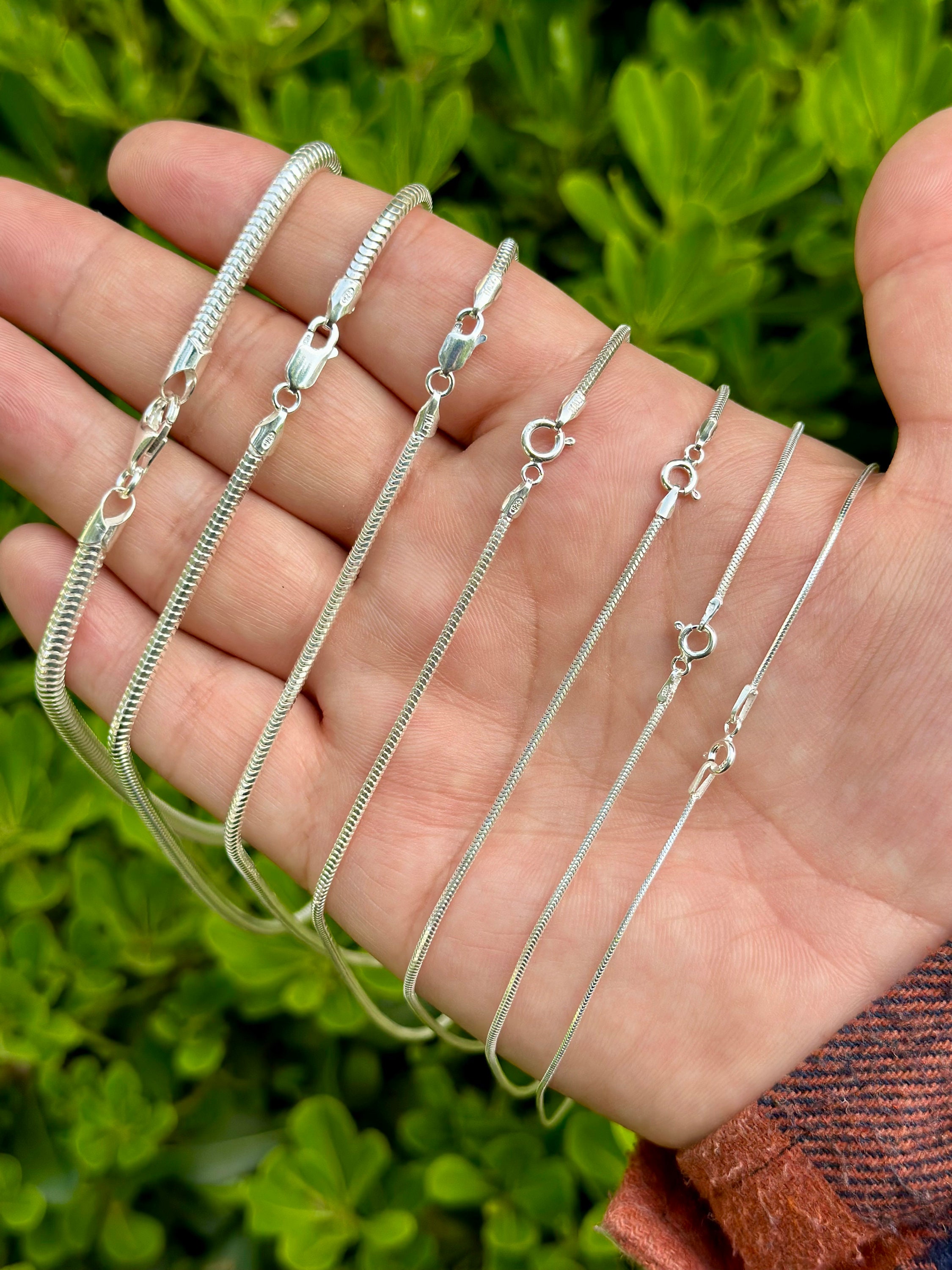 ZNEL 925 Sterling Silver Chain for Women Men Unisex,Water