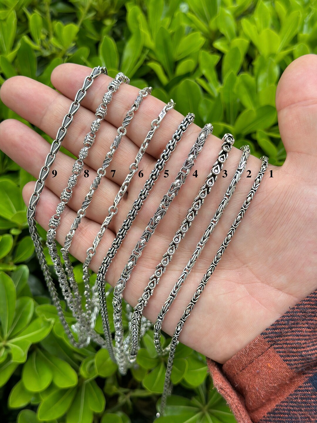 【BLACK PURPLE】VINTAGE CUBIC CHAIN NECKLACE☆男女兼用☆ 71sDuxsct1L.jpg
